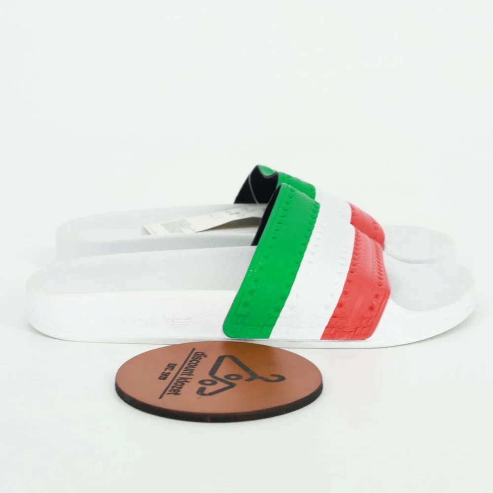 ADIDAS Originals Adilette Italy Slides G55378‎ Sandals Size 5 NWT NWOB Tricolor